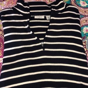 L.L.Bean zip up sweater